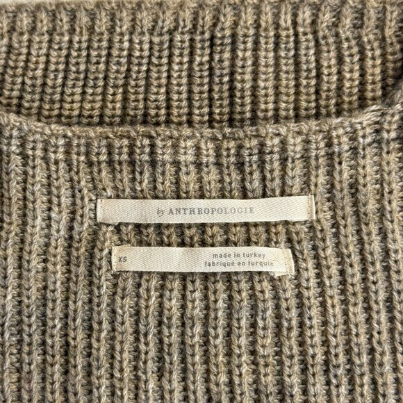 Anthropologie by Anthropologie Twist Front Sweater Set Beige Neutral Size XS - Picture 6 of 16